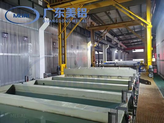 İyi fiyat Yüzey Tedavisi Ekipmanı için 700T / Ay Otomatik Alüminyum Anodizasyon Üretim hattı Çevrimiçi