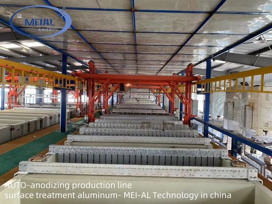 Harga bagus Garis Anodisasi Industri 2000 Ton Sistem Oksidasi Otomatis Perawatan Permukaan Kapasitas Tinggi on line