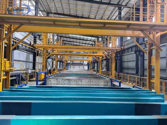 Buen precio Línea de anodizado de 500T/M para componentes grandes En línea