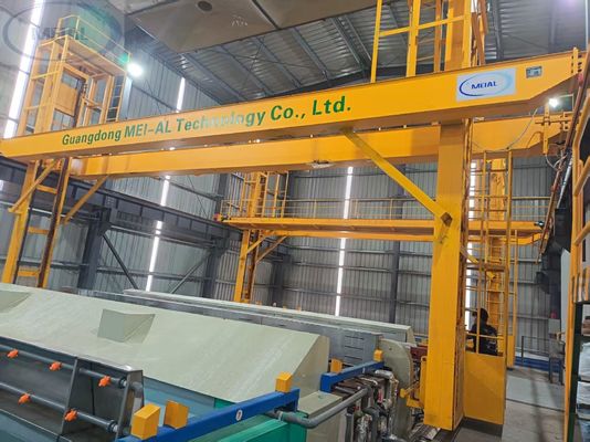 Harga bagus 2000T/M Green and Efficient Aluminum Anodizing Line for 6063 6061 7075 Alloys on line