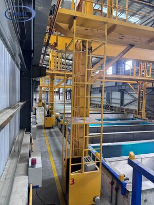 Buen precio Línea de producción de anodizado de alta capacidad 100-3000T/M para aleaciones de aluminio 6063 6061 7075 con sistema de control integrado En línea
