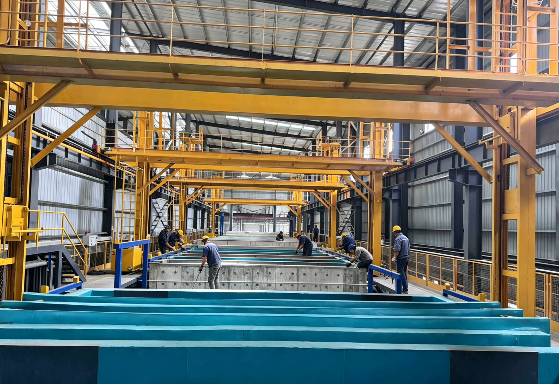 750T/month Anodizing Line with 6500mm Profile Length