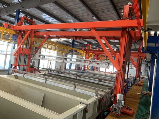 150 Ton Anodizing Production Line Aluminum Alloy Horizontal Mode