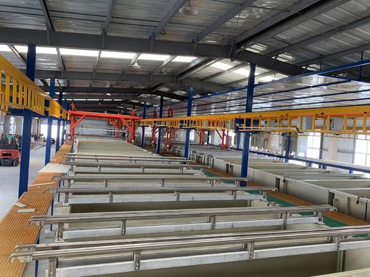 150 Ton Anodizing Production Line Aluminum Alloy Horizontal Mode