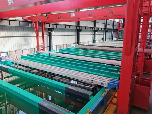 Bom preço 2000T/M Linha de anodização de alumínio para tratamento de superfícies de galvanização de metais on-line