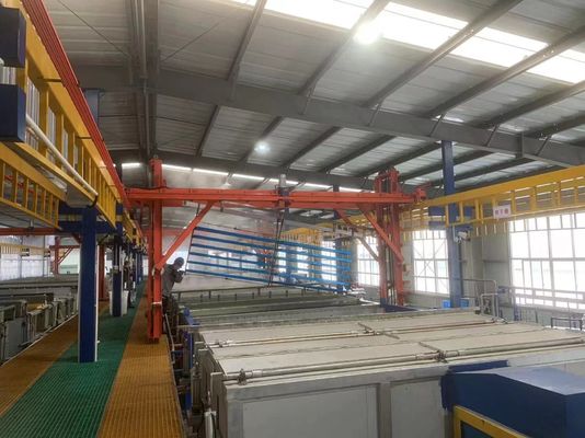 3-4 Crane Sets Anodizing Production Line with Sulfuric Acid Electrolyte for Oxide Film