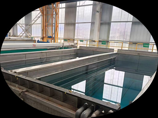 Anodizing Line 1000T/Month Capacity Yellow Grane Simi-Automatic 30*80*10 Factory