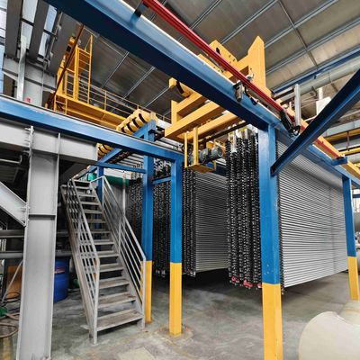 Multi functional 1000T/M aluminum profile oxidation production line