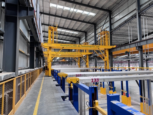 Intelligent 500T/M Aluminum Profile Anodizing Production Line with 6063 Alloy Compatibility