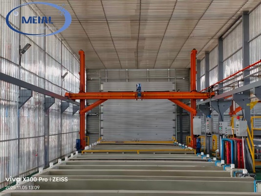 Horizontal Anodizing Production Line with 5-15μm Film Thickness Uniformity and ±0.5℃ Temperature Precision