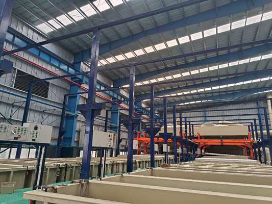 Good price 450T/month Horizontal Oxidation Electrophoresis Production Line with 6500mm Max Profile Length and 8-12µm Adjustable Film Thickness online