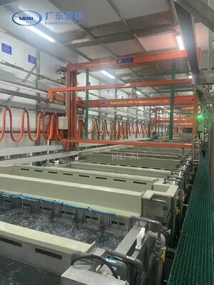 Harga bagus Kapasitas tinggi 500 Ton/Bulan Peralatan Anodizing Aluminium Otomatis dengan Panjang Profil Max 6500mm on line