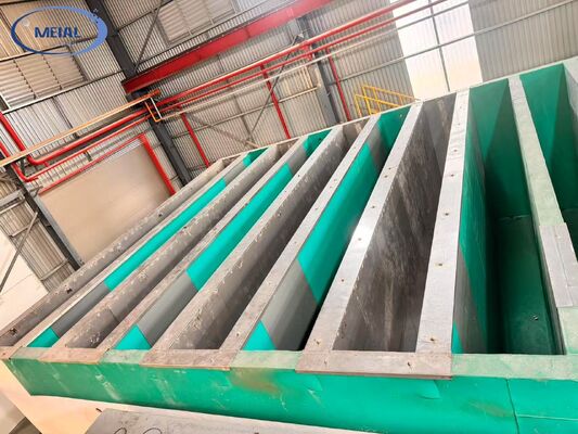 Good price 550T/Month Output Horizontal Mode Automated Anodizing Line with 8-12µm Anodizing Film Thickness online