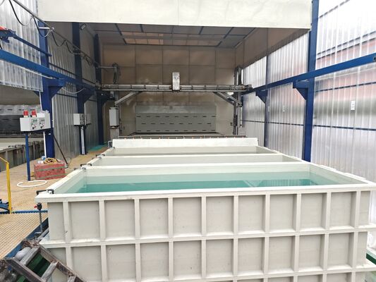 Good price 60 Ton/Month Fully Automatic Aluminum Anodizing Line with ±1°C Precision Temperature Control and PLC System online
