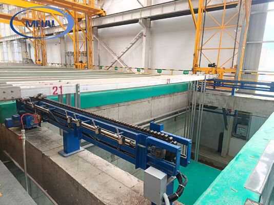 Good price Automatic Aluminum Anodizing Line with PLC Automatic Control and 8-12µm Film Thickness Turnkey Solution online